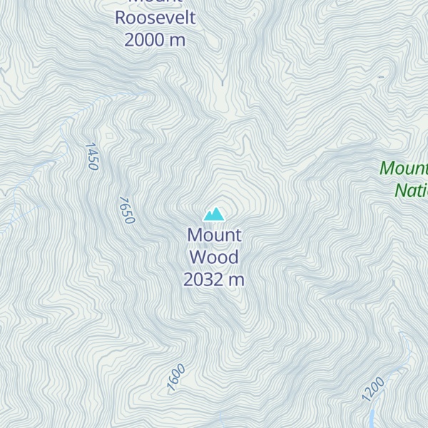 Map of Mount Wood
