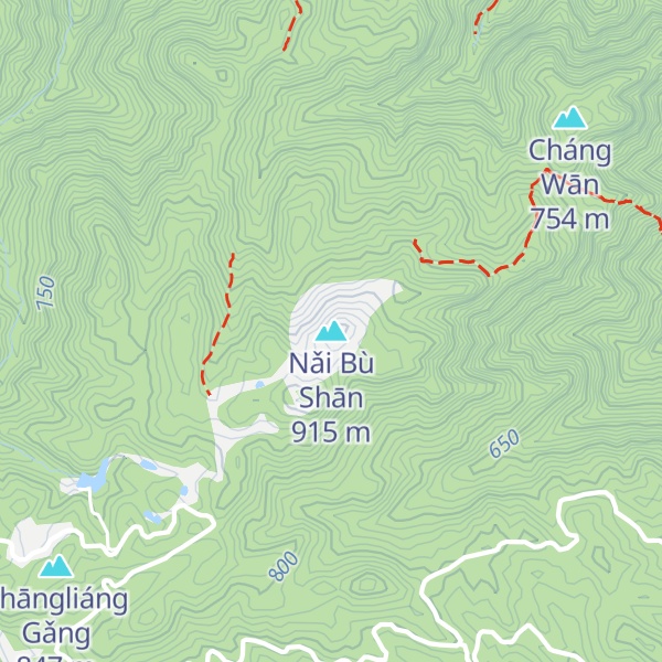 Map of Nǎi Bù Shān