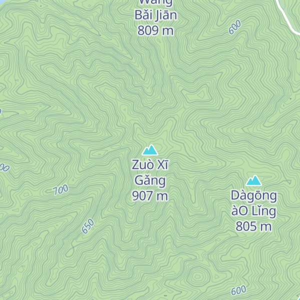 Map of Zuò Xī Gǎng