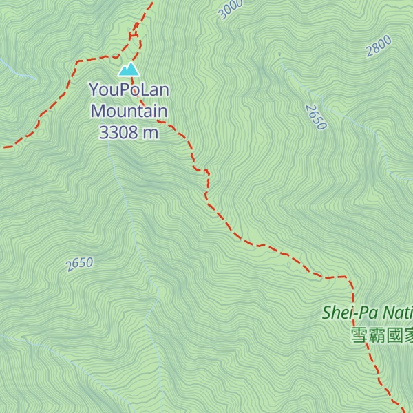 Map of TuiLun Mountain
