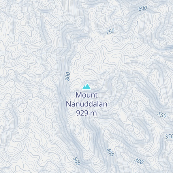 Map of Mount Nanuddalan