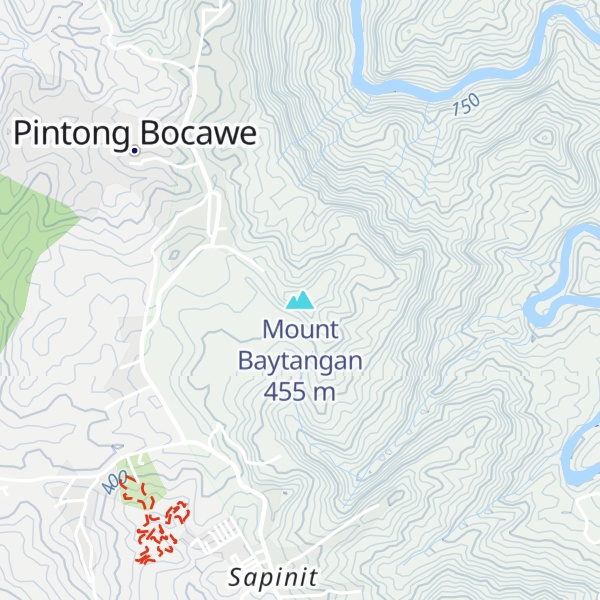 Map of Mount Baytangan