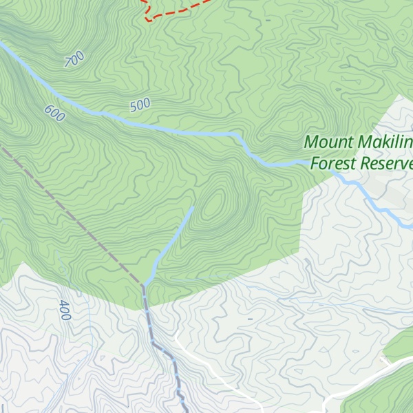 Map of Mount Cabulugan