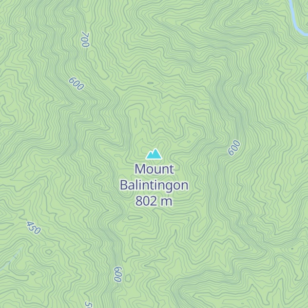 Map of Mount Balintingon