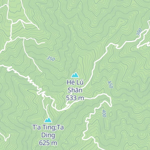 Map of Hé Lú Shān