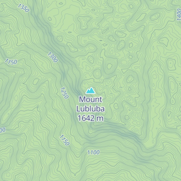 Map of Mount Lubluba