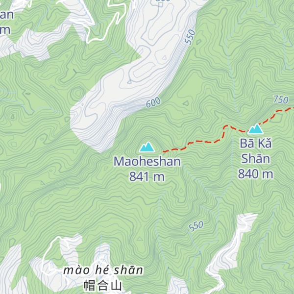 Map of Maoheshan