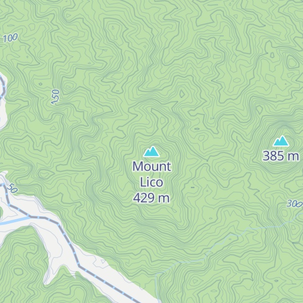 Map of Mount Lico