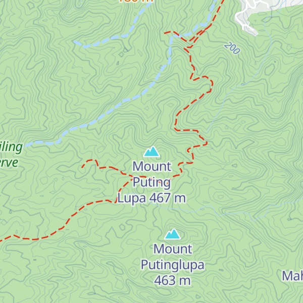 Map of Mount Puting Lupa