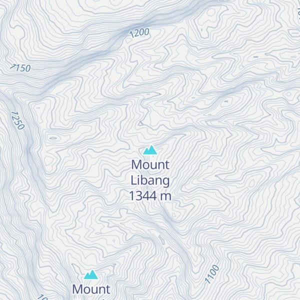 Map of Mount Libang