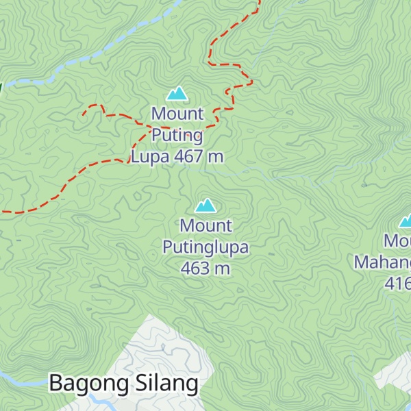 Map of Mount Putinglupa
