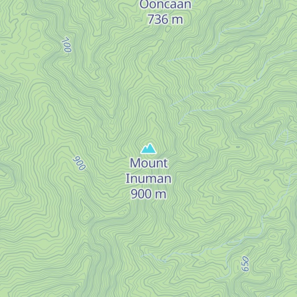 Map of Mount Inuman