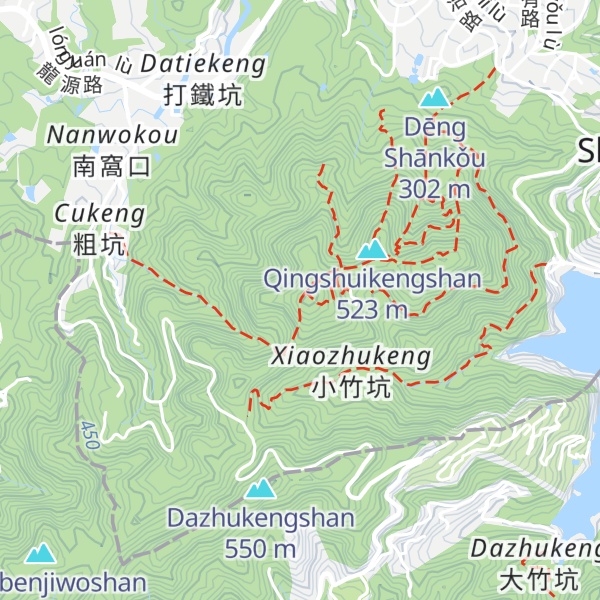 Map of Shimenshan