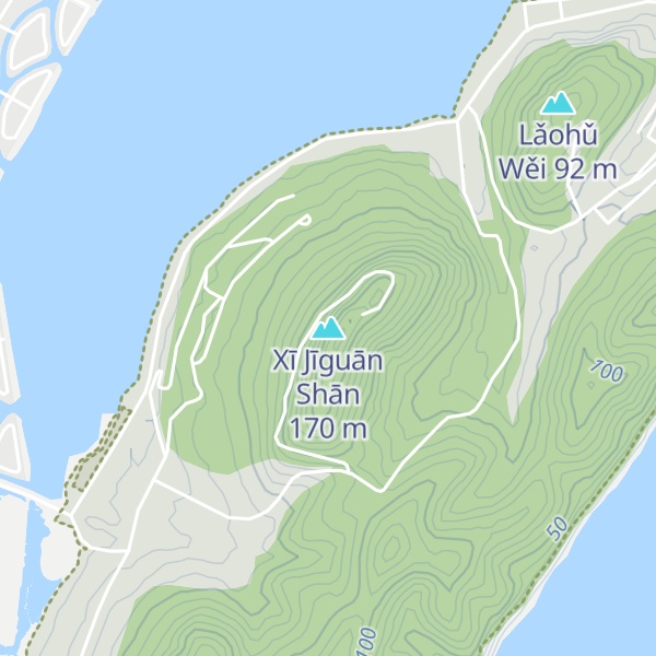 Map of Xī Jīguān Shān