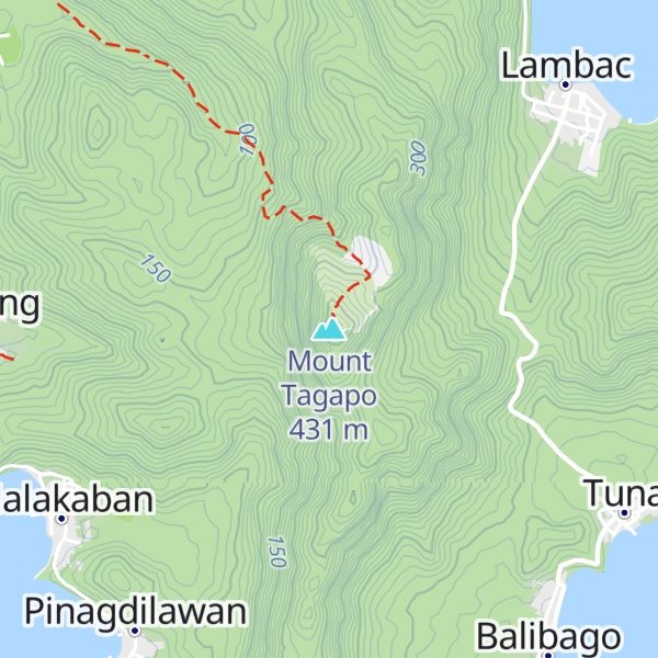 Map of Mount Tagapo