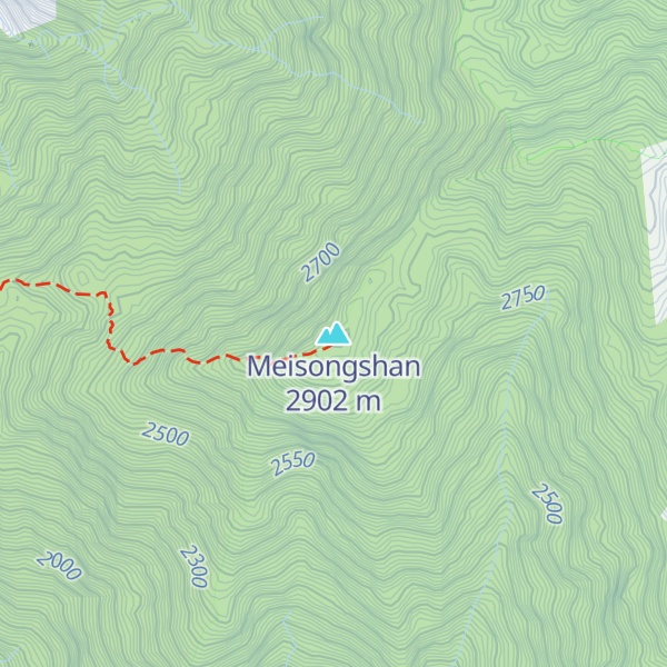 Map of Meisongshan