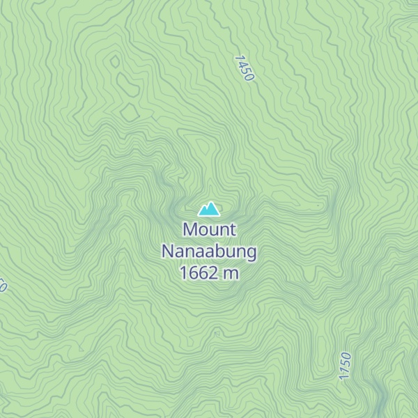 Map of Mount Nanaabung