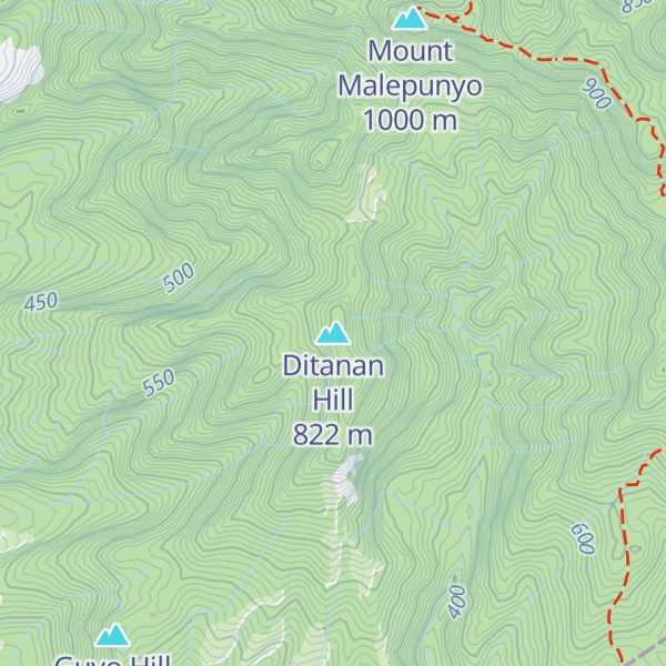 Map of Ditanan Hill
