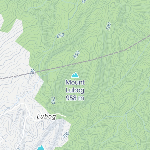 Map of Mount Lubog