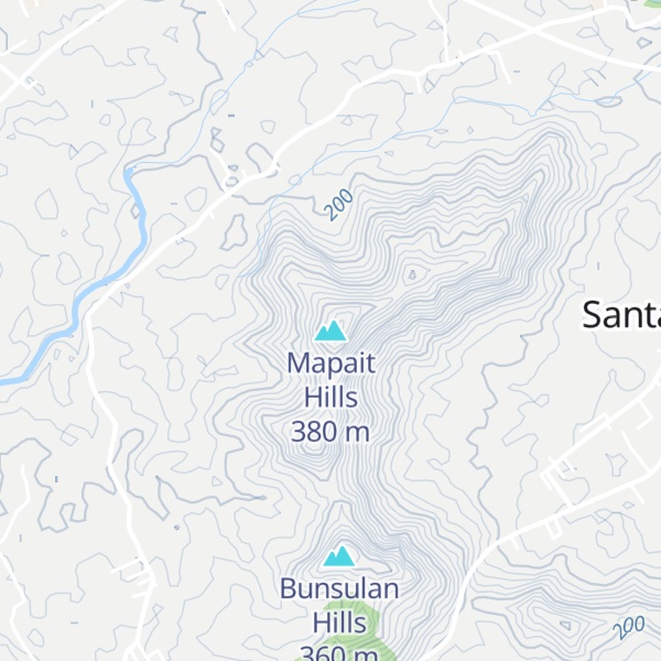 Map of Mapait Hills