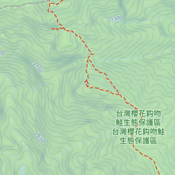 Map of South Peak of Xue Mountain