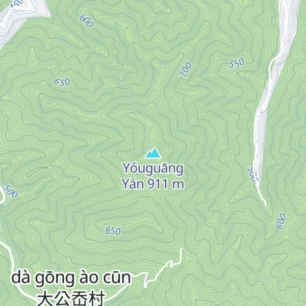 Map of Yóuguāng Yán