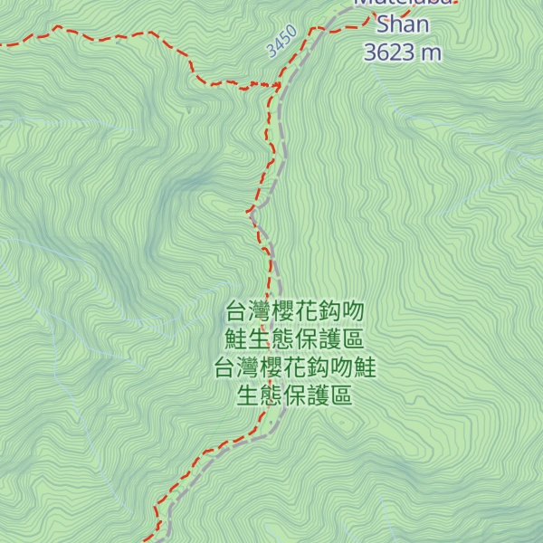 Map of Xuebei Cabin