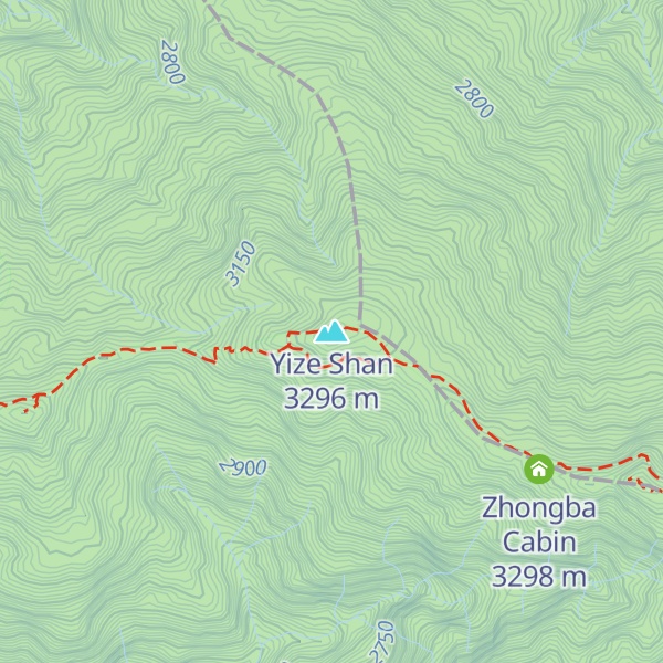 Map of Yize Shan