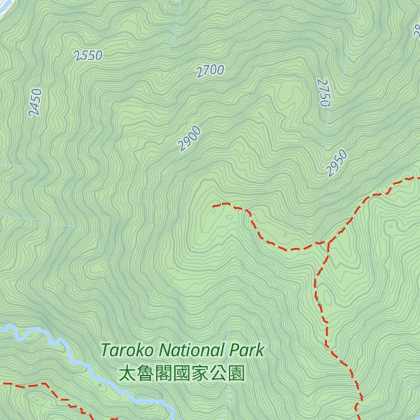 Map of Hehuan Shan West Peak