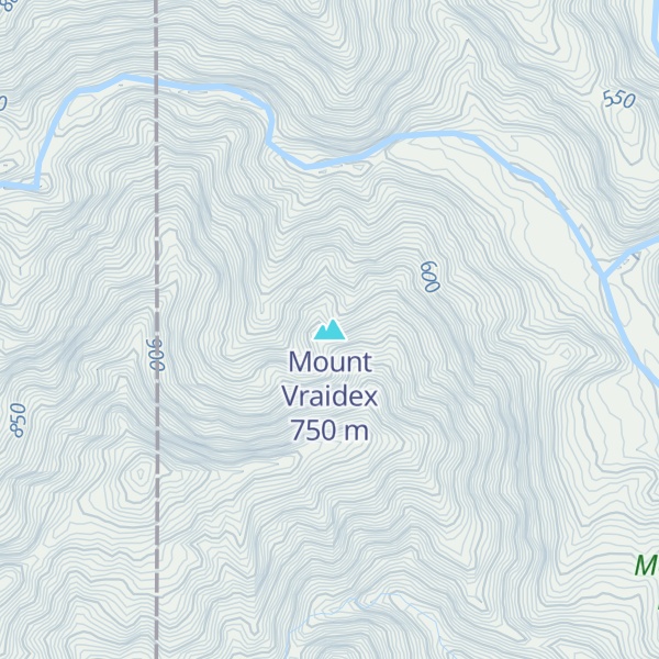 Map of Mount Vraidex