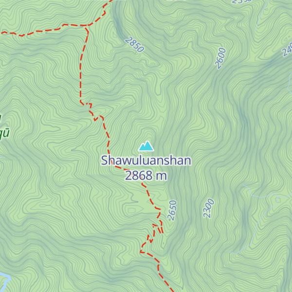 Map of Shawuluanshan