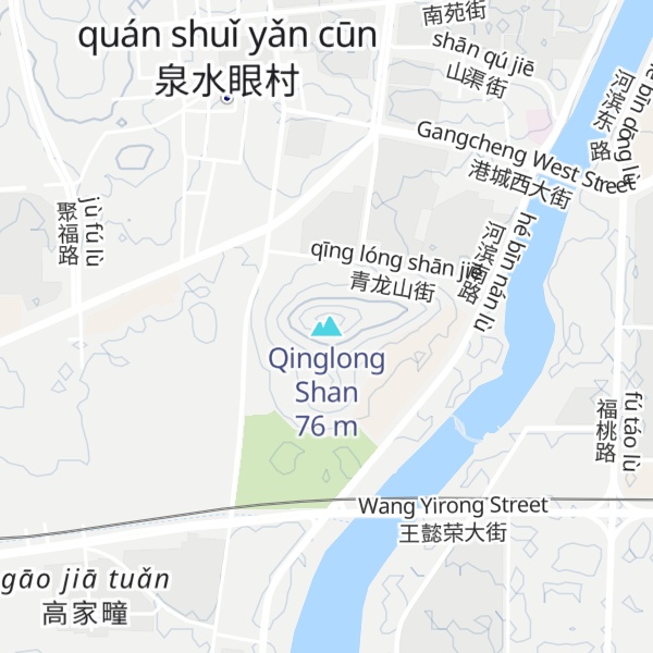 Map of Qinglong Shan