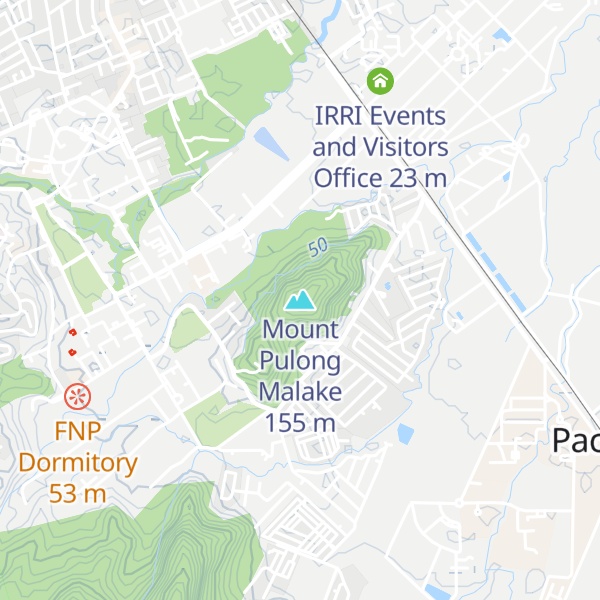 Map of Mount Pulong Malake