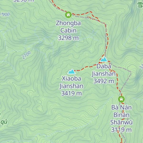 Map of Xiaoba Jianshan