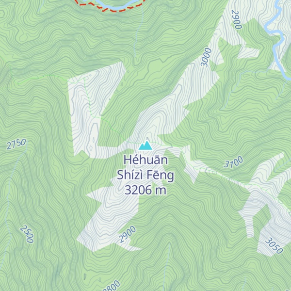 Map of Héhuān Shízì Fēng