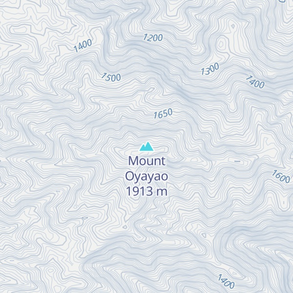 Map of Mount Oyayao