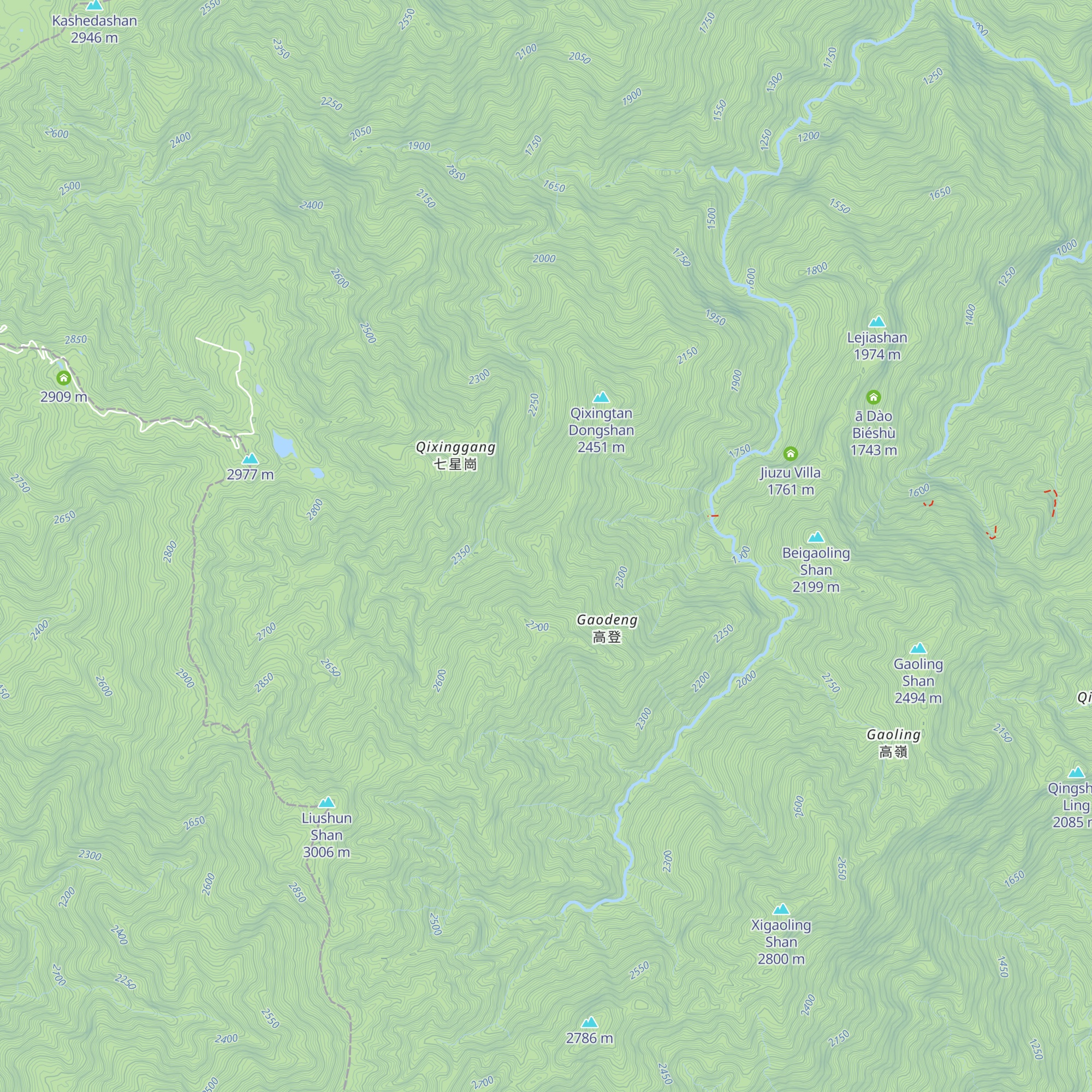 Táidiàn Gāo Dēng Liánluò Zhàn map
