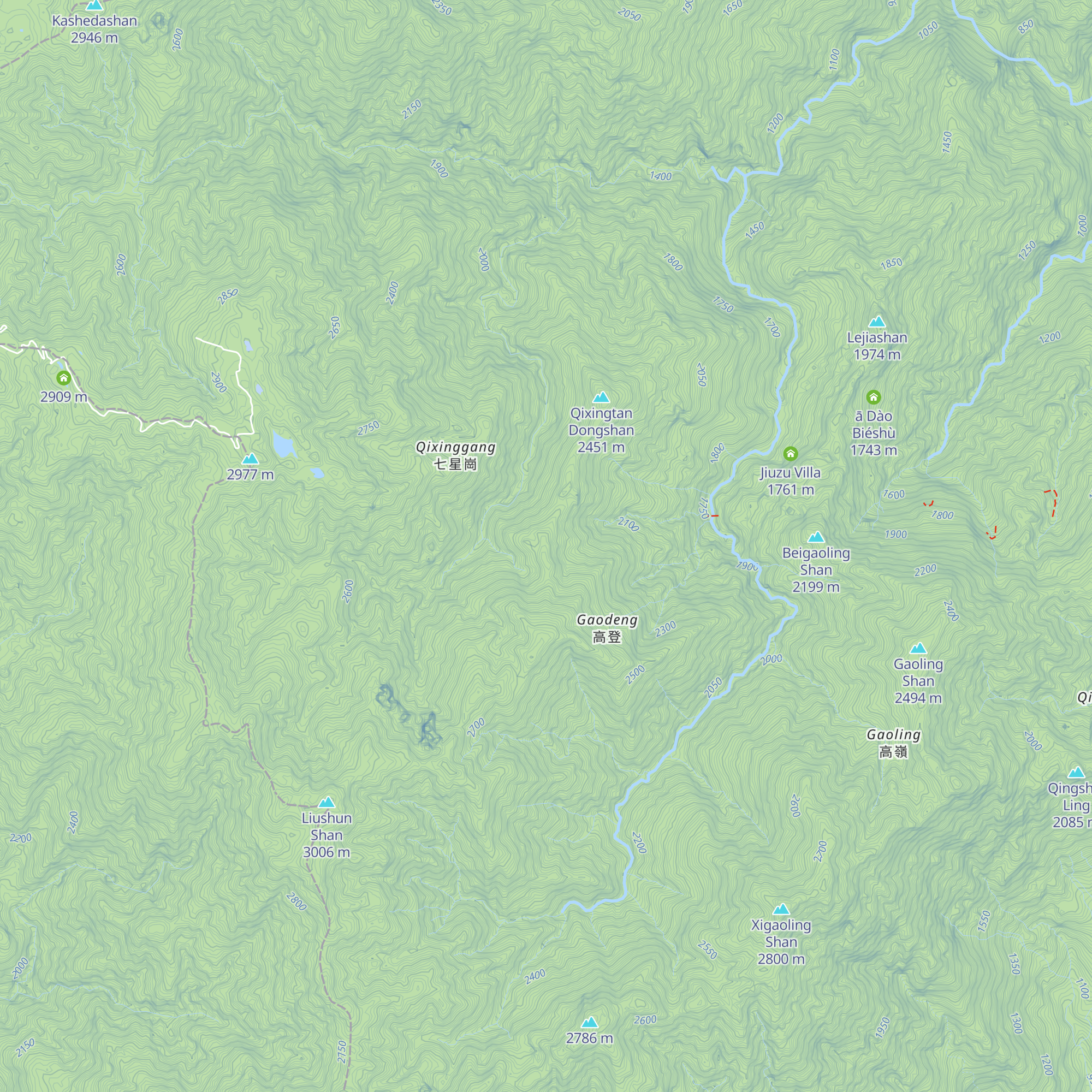 Táidiàn Gāo Dēng Liánluò Zhàn map