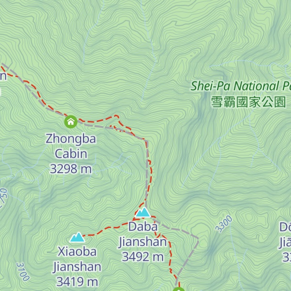 Map of Zhōng Bà Píng