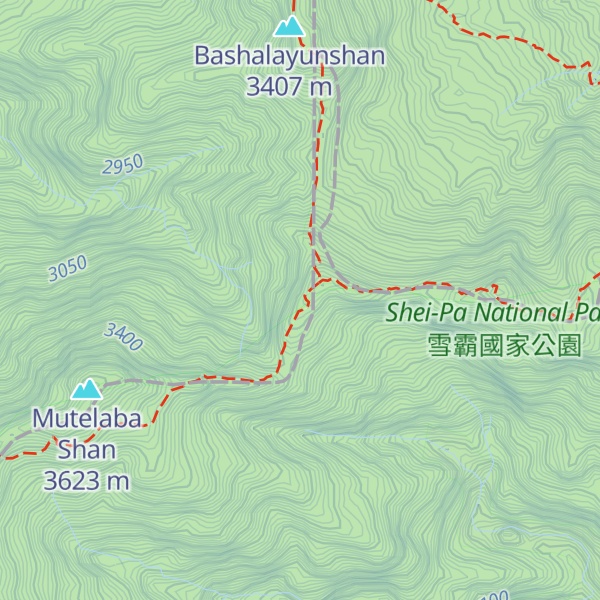 Map of Buxiulanshan