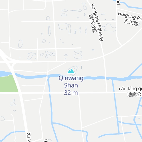 Map of Qinwang Shan