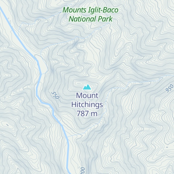 Map of Mount Hitchings