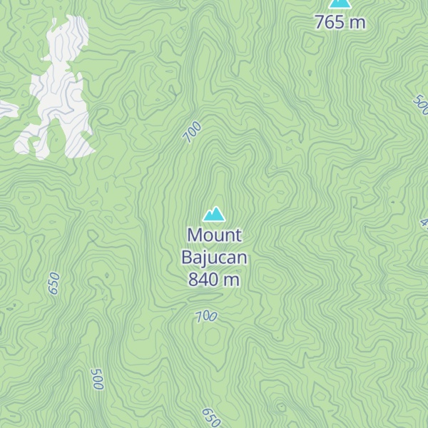 Map of Mount Bajucan