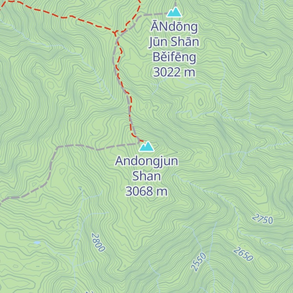 Map of Andongjun Shan