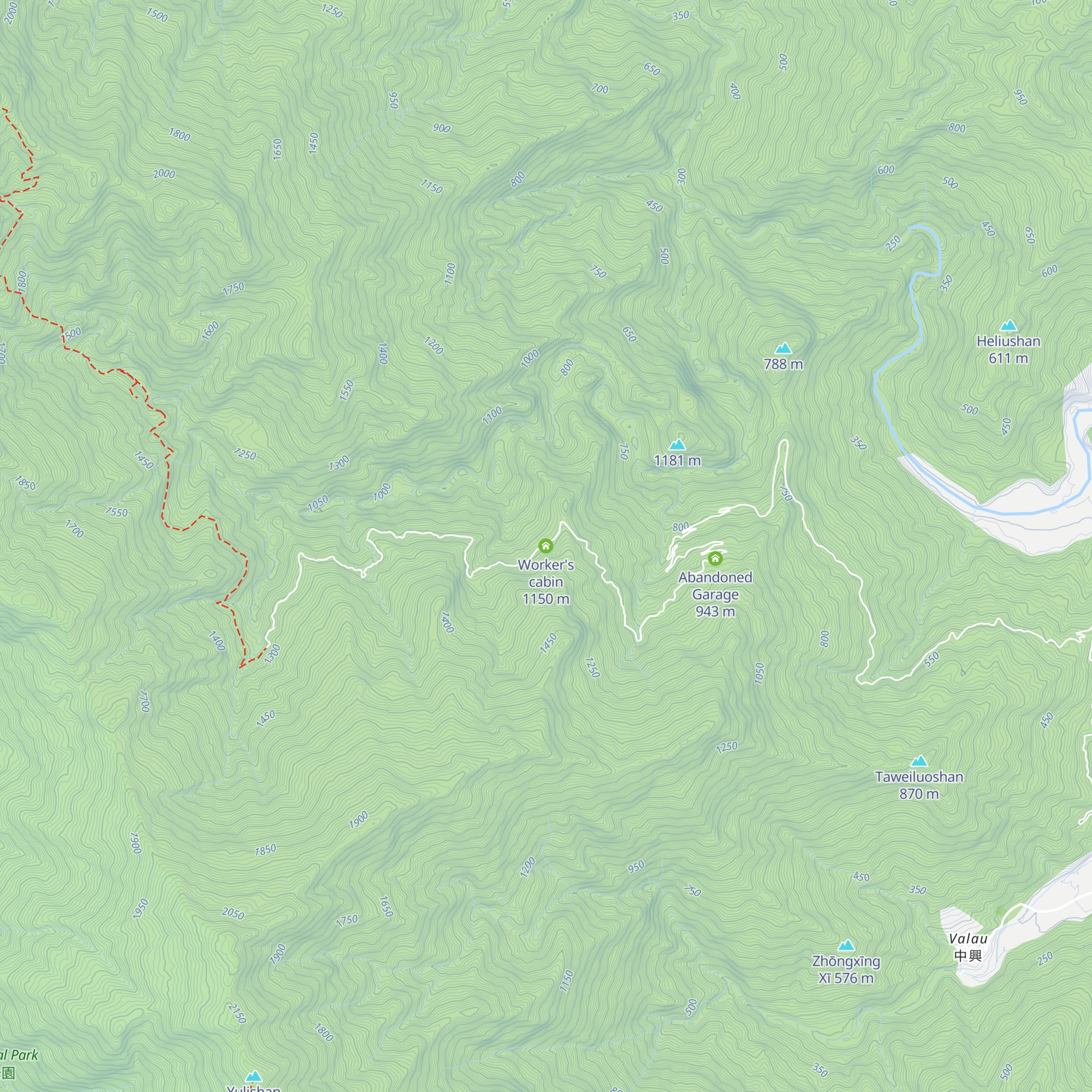 Worker's cabin map