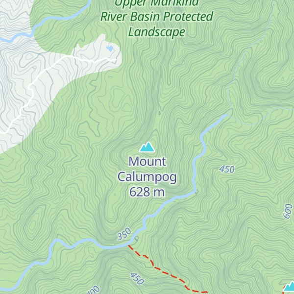 Map of Mount Calumpog