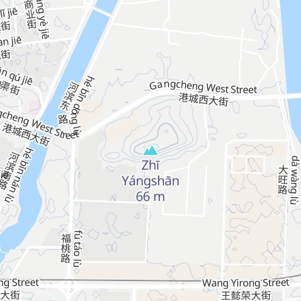 Map of Zhī Yángshān