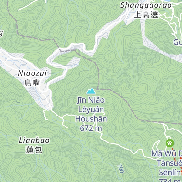 Map of Jīn Niǎo Lèyuán Hòushān