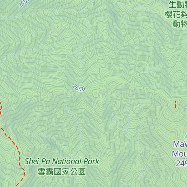 Map of MaWuBa Main Peak