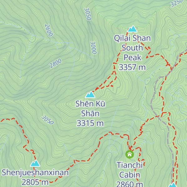 Map of Shēnkū Shān